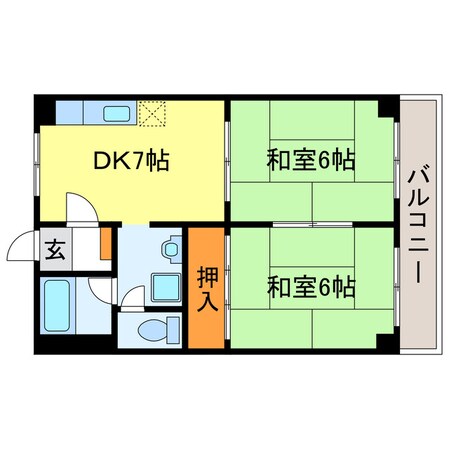 市兵衛第2ビルの物件間取画像